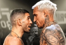 UFC 317 Topuria vs Oliveira Rcords: Victorias, derrotas y KO’s de los peladores de UFC