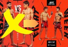 UFC Fight Night Taira vs Park: Fecha, cartelera, probabilidades y dnde ver desde USA